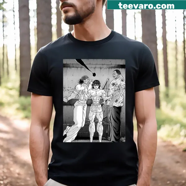 Baki Hanma t-shirt featuring dynamic illustration of the character