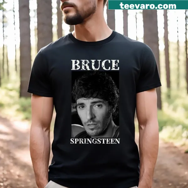 Vintage-style T-shirt honoring Bruce Springsteen with iconic graphic