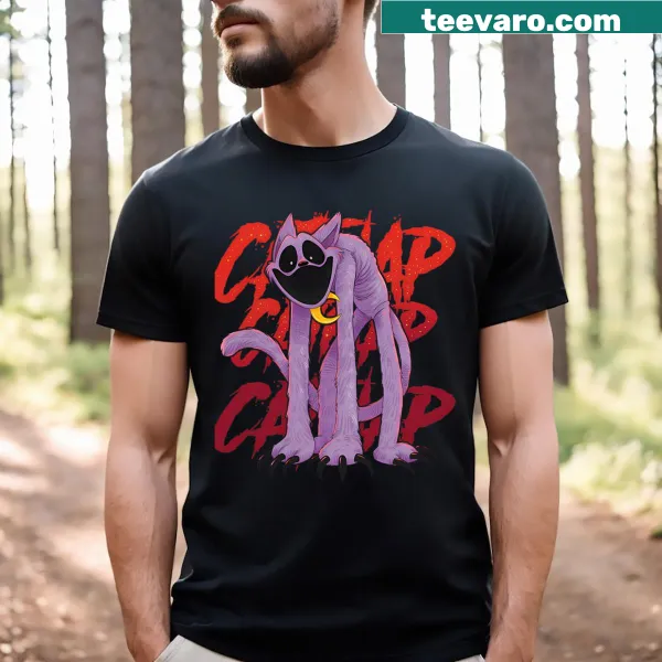 Cute cat graphic on Cat Nap T-shirt