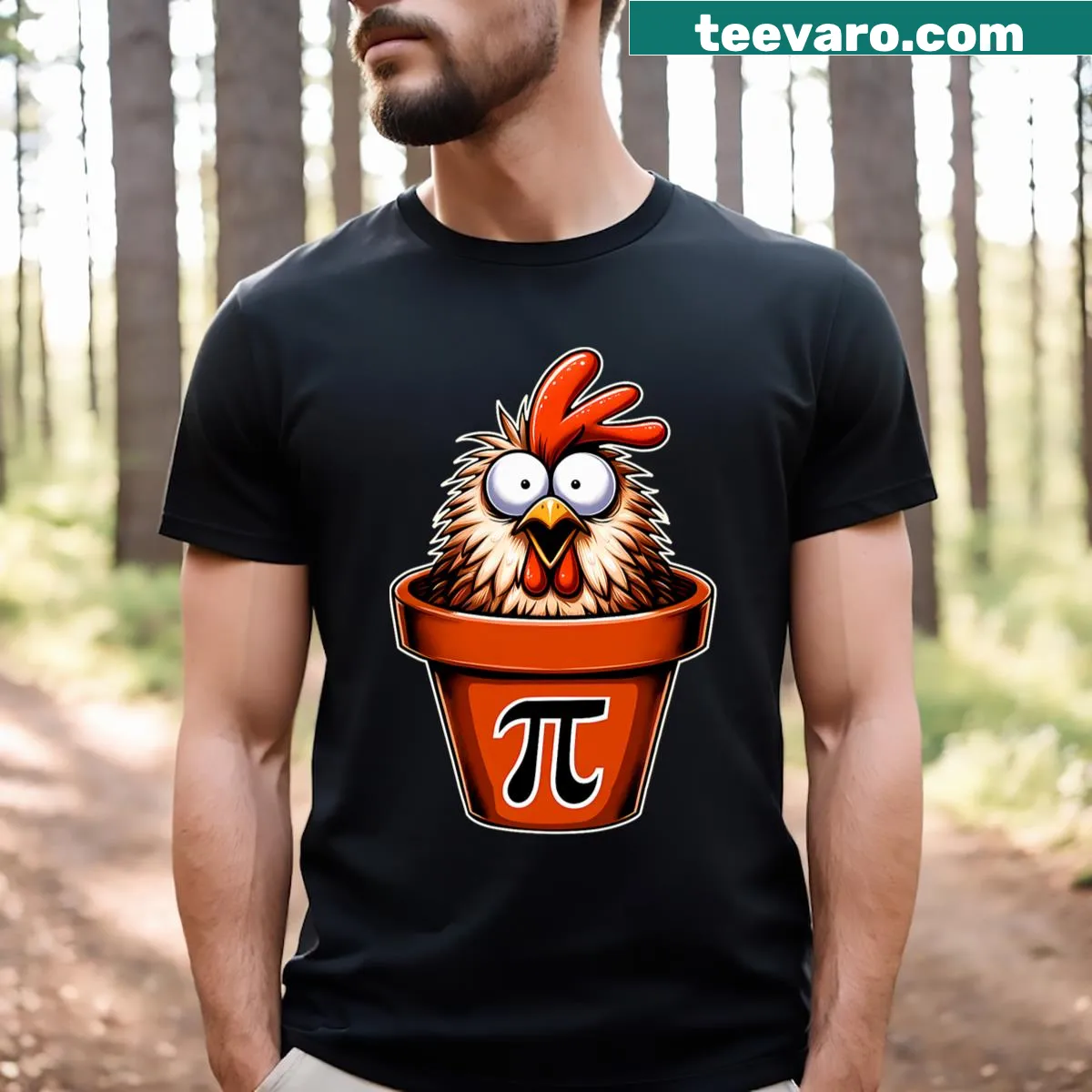 Funny Pi Day T-shirt for math teachers — on a men's t-shirt