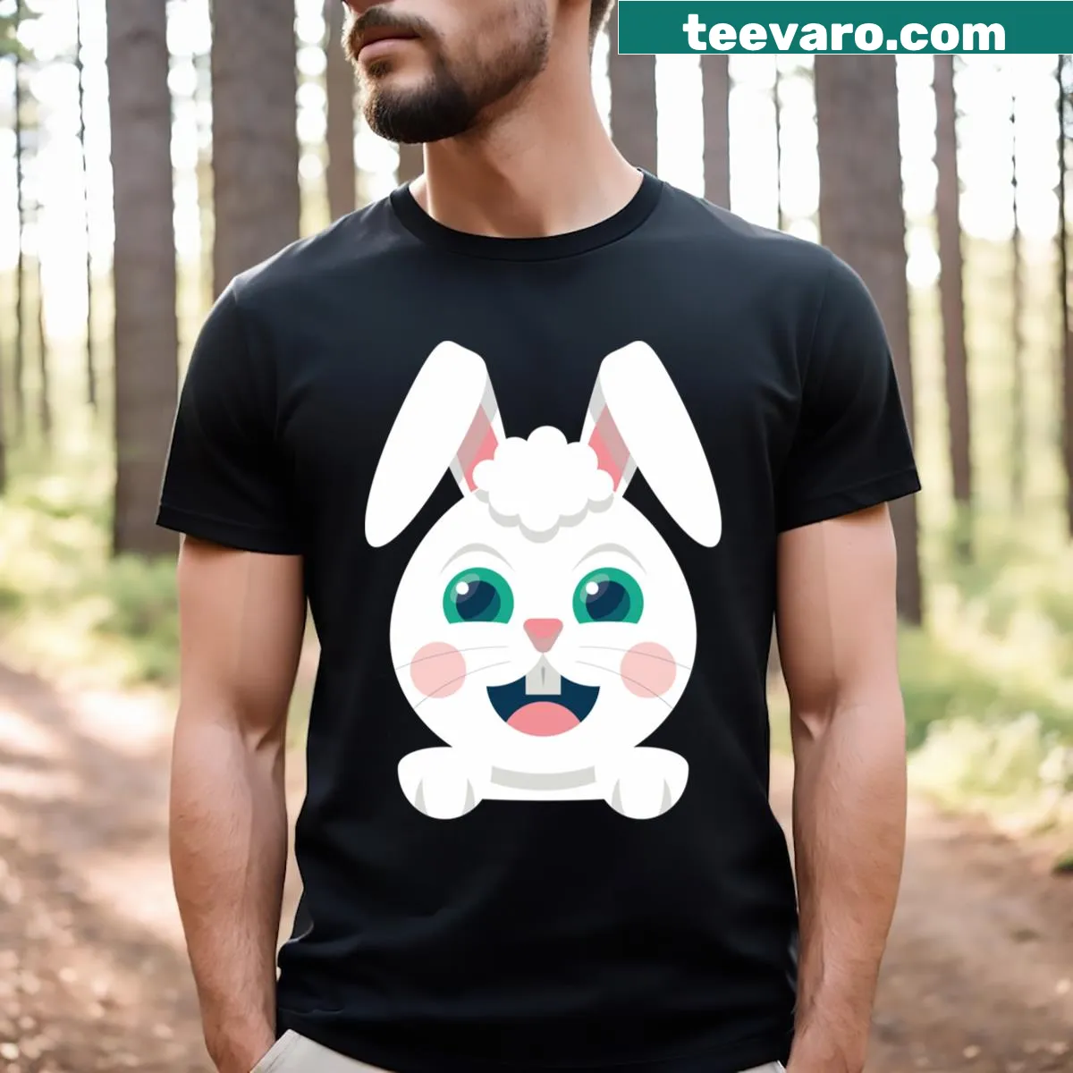 Funny Easter-themed T-shirt for holiday celebrations. — on a men's t-shirt