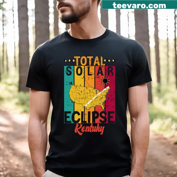 Funny vintage t-shirt commemorating the total solar eclipse in Kentucky 2024.