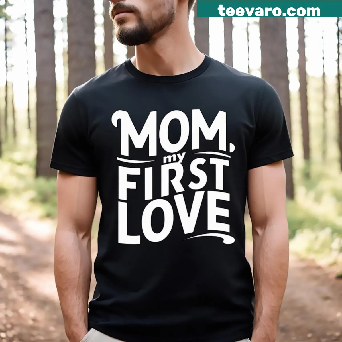 Sentimental Mother's Day graphic T-shirt — on a men's t-shirt