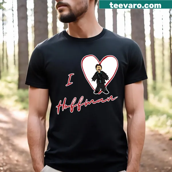 Cute T-shirt with 'I Heart Hoffman' phrase in stylized text