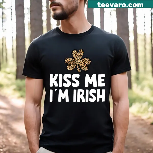 T-shirt saying 'Kiss Me I'm Irish' for St. Patrick's Day celebration