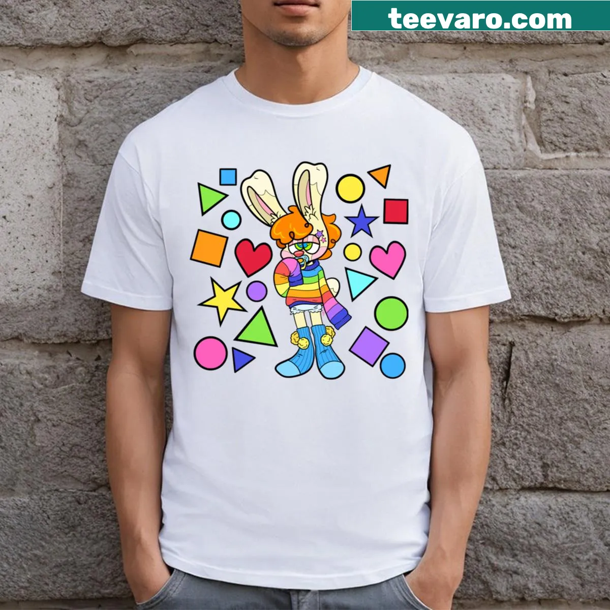 Cute cartoon bunny t-shirt labeled 'Lil Bunbun' — on a men's t-shirt