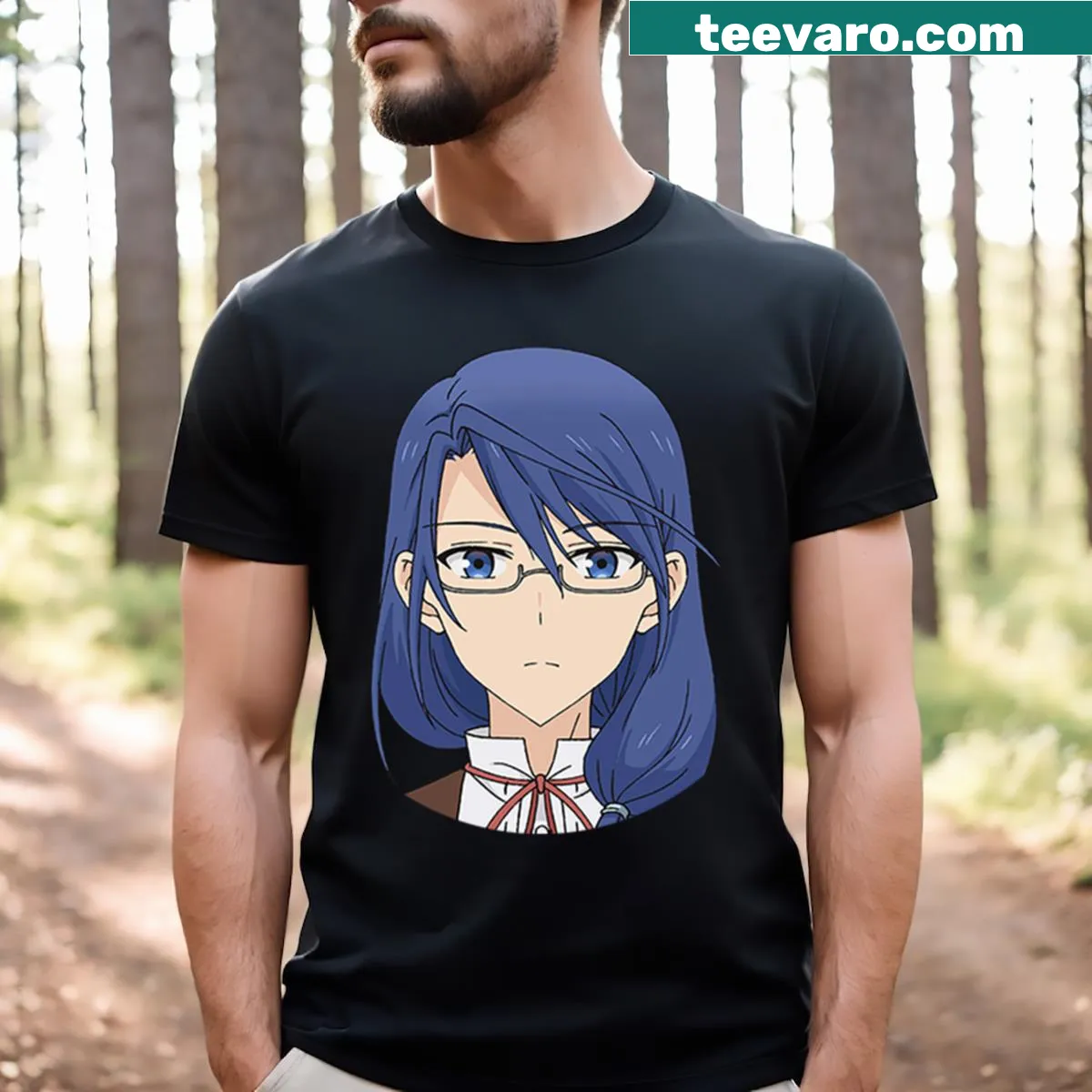 T-shirt featuring Oswald Grimsarde, a powerful cartoon villainess design — on a men's t-shirt