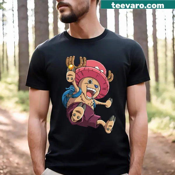 Cartoon t-shirt featuring Tony Tony Chopper from One Piece