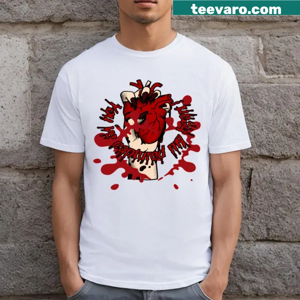 Sentimental t-shirt with the phrase 'You've Captured My Heart !'