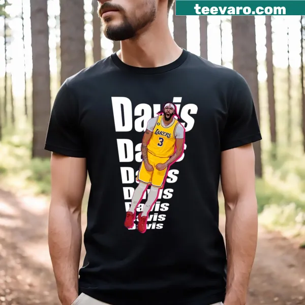 T-shirt featuring Anthony Davis' name and number