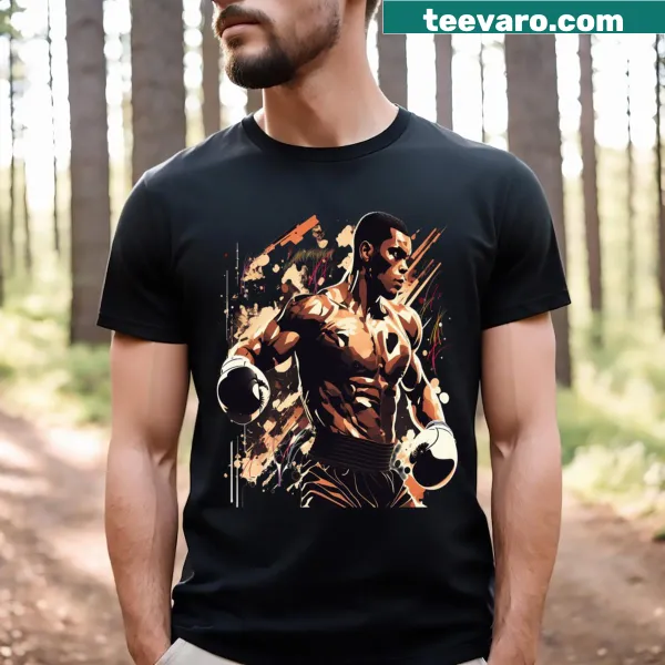 Retro boxing artwork T-shirt for boxing enthusiasts