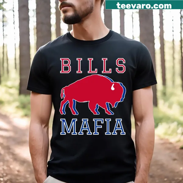 Playful Buffalo Bills Mafia graphic on an essential T-shirt