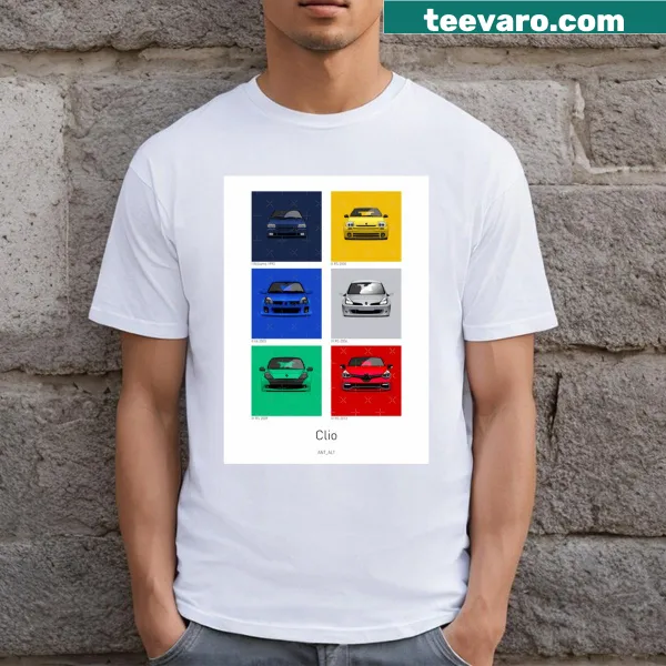 Minimalist t-shirt featuring the name 'Clio' in elegant typography