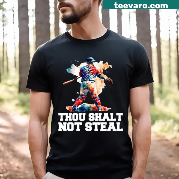 Baseball catcher tee with humorous phrase in bold text