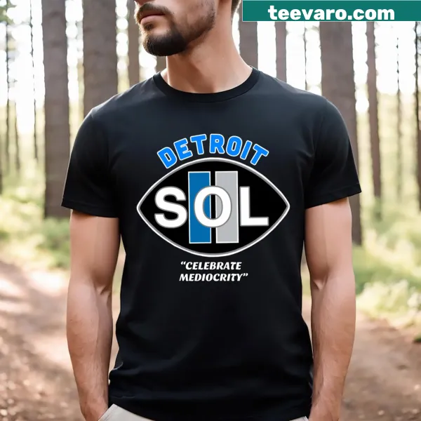Nostalgic Detroit Sol T-shirt with Same Old Lions phrase