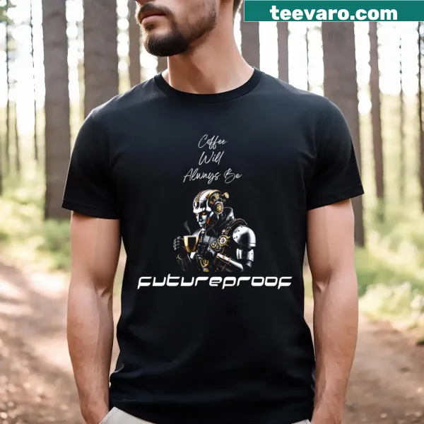 Typographic t-shirt featuring the inspirational word 'Futureproof'