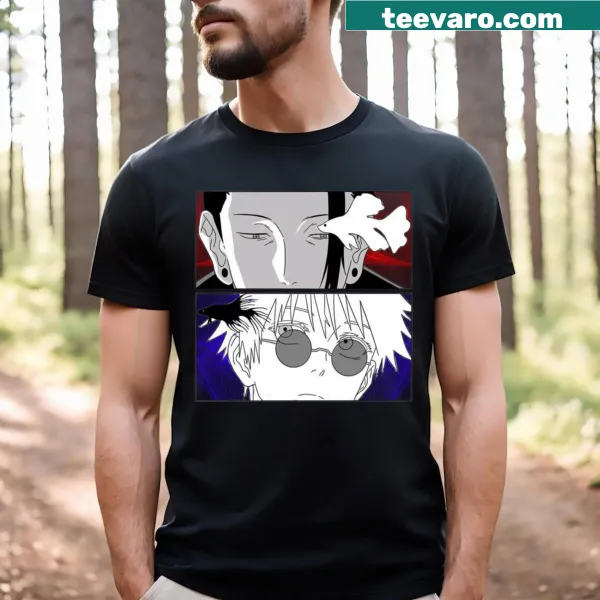 Graphic T-shirt featuring Gojo and Geto from Jujutsu Kaisen