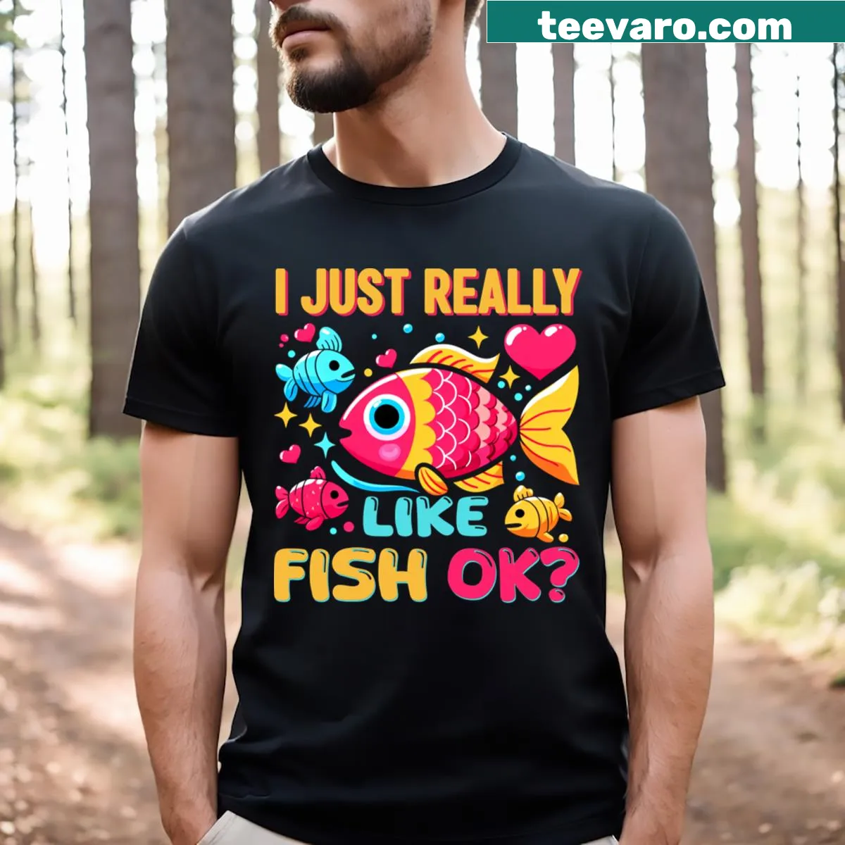 Funny fish quote on a T-shirt — on a men's t-shirt