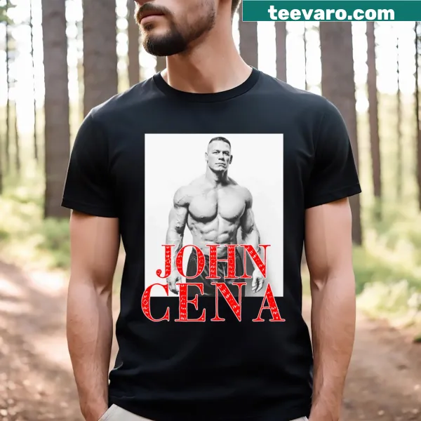 John Cena T-shirt featuring a bold graphic of the wrestling icon