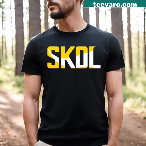 Minnesota Vikings t-shirt with 'Skol' text design