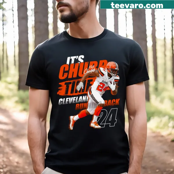 Nick Chubb-themed T-shirt with motivational text