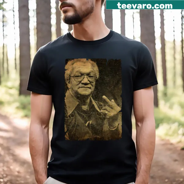 Funny T-shirt inspired by Redd Foxx featuring a middle finger graphic