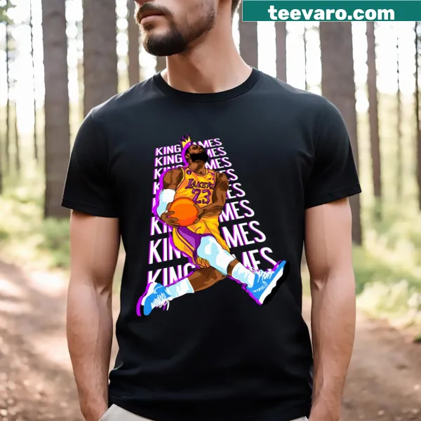 Typography T-shirt honoring 'The King Lebron'