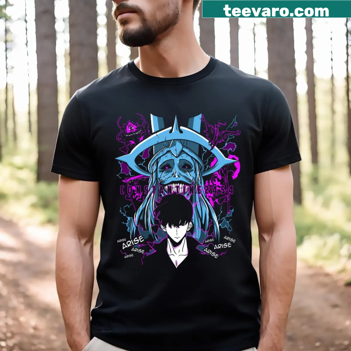 Silhouette T-shirt depicting a graceful monarch butterfly — on a men's t-shirt