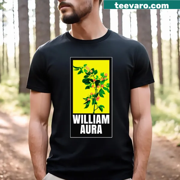 William Aura Music T-shirt celebrating the love of music