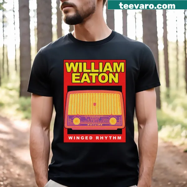William Eaton Winged Rhythm T-shirt with whimsical graphics