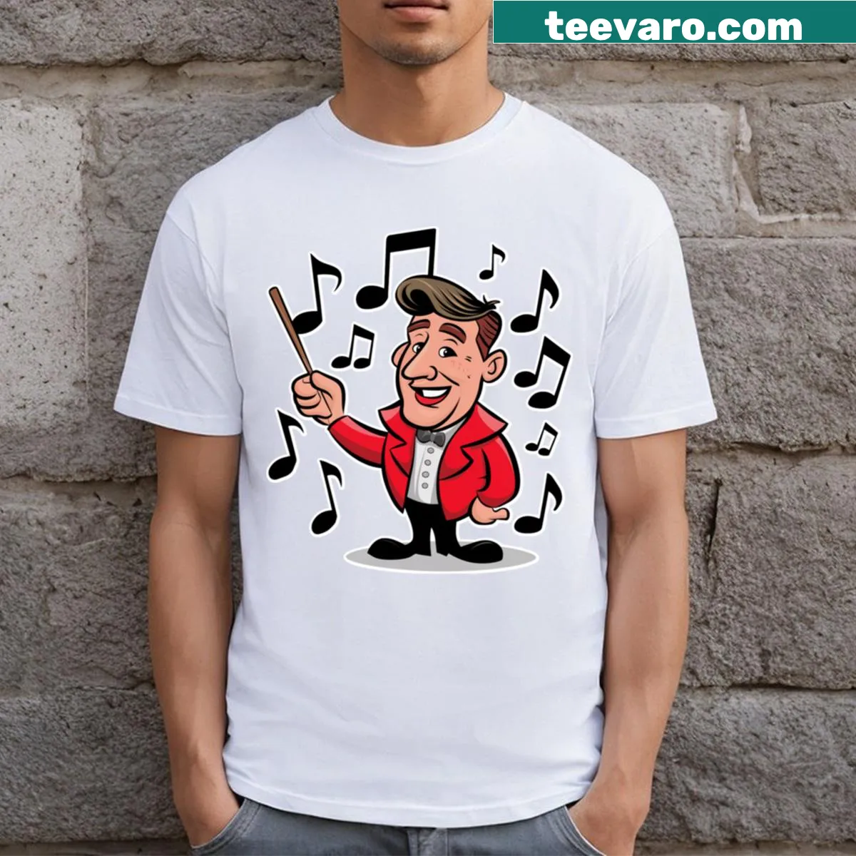 T-shirt for band directors with musical excellence saying — on a men's t-shirt