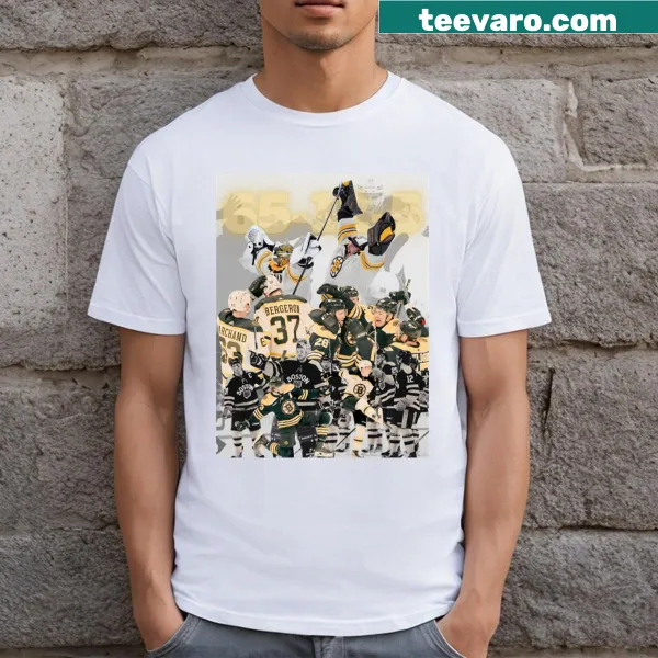 Boston Bruins record-breaking season graphic t-shirt