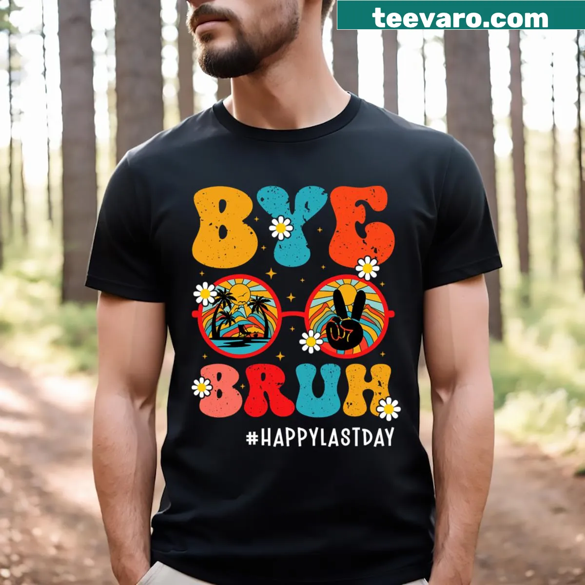 Funny last day of school T-shirt for teachers — on a men's t-shirt