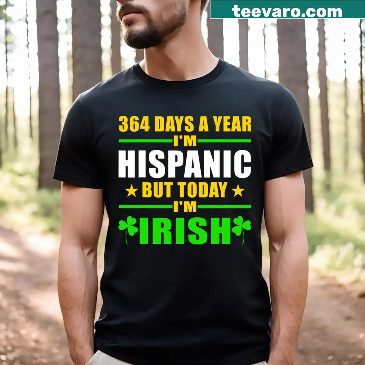 Funny St. Patrick's Day T-shirt with humorous cultural saying — on a men's t-shirt