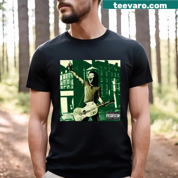 T-shirt featuring a live show guitarist design in a playful style