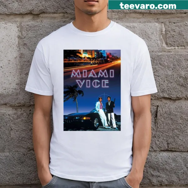 Retro Miami Vice 2006 t-shirt with stylized text