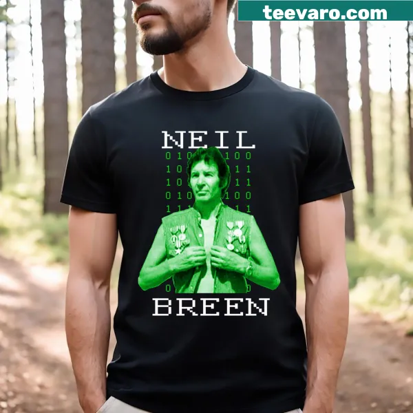 Funny T-shirt featuring 'Neil Breen Super Hacker' text