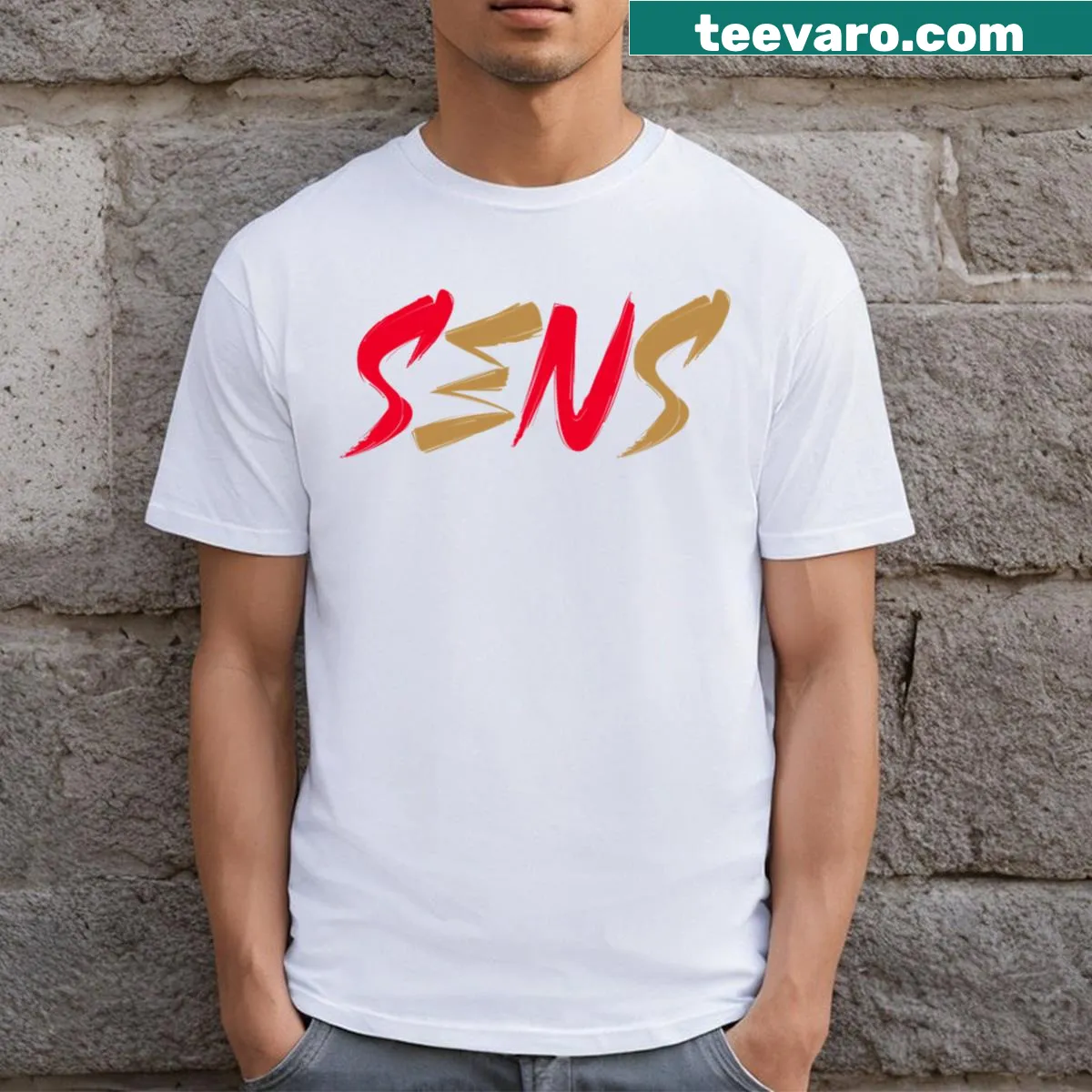 T-shirt featuring the Ottawa Senators team logo. — on a men's t-shirt