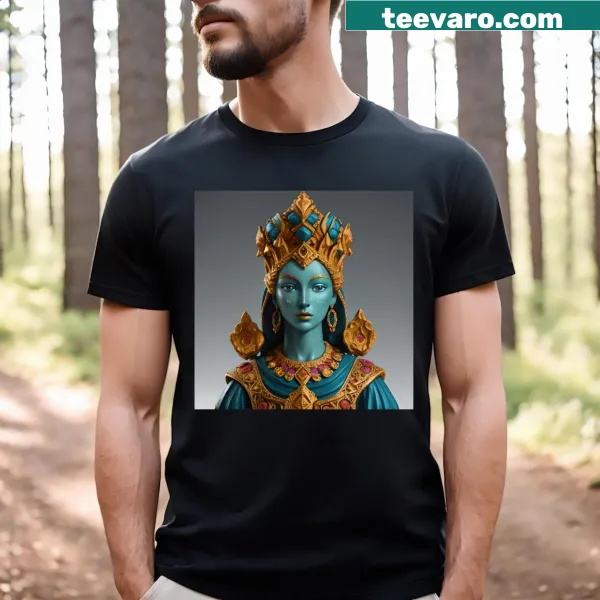Whimsical T-shirt with a playful royal theme
