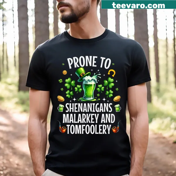 Humorous St. Patrick's Day T-shirt with playful text