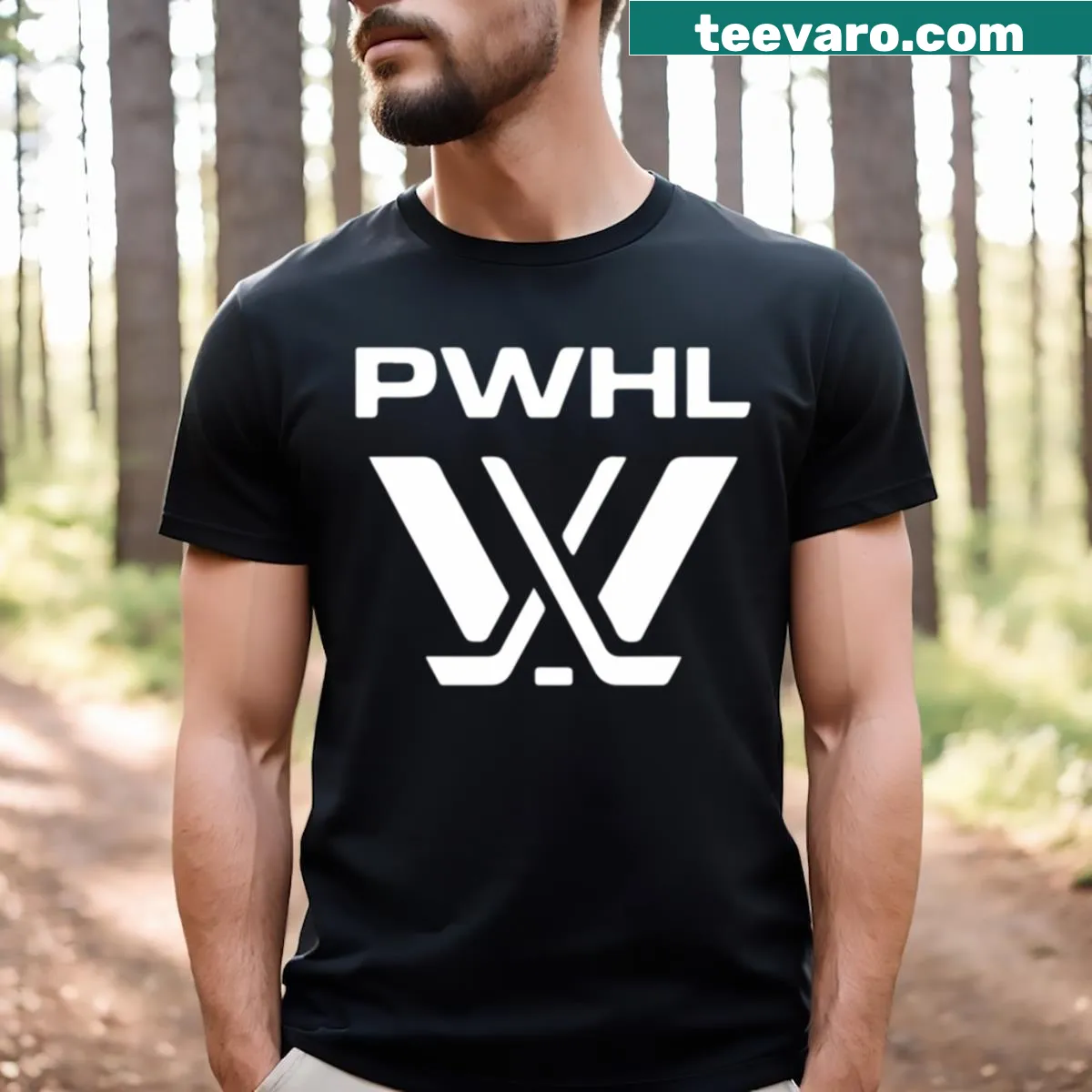 Pwhl Pullover design on a comfortable pullover t-shirt — on a men's t-shirt