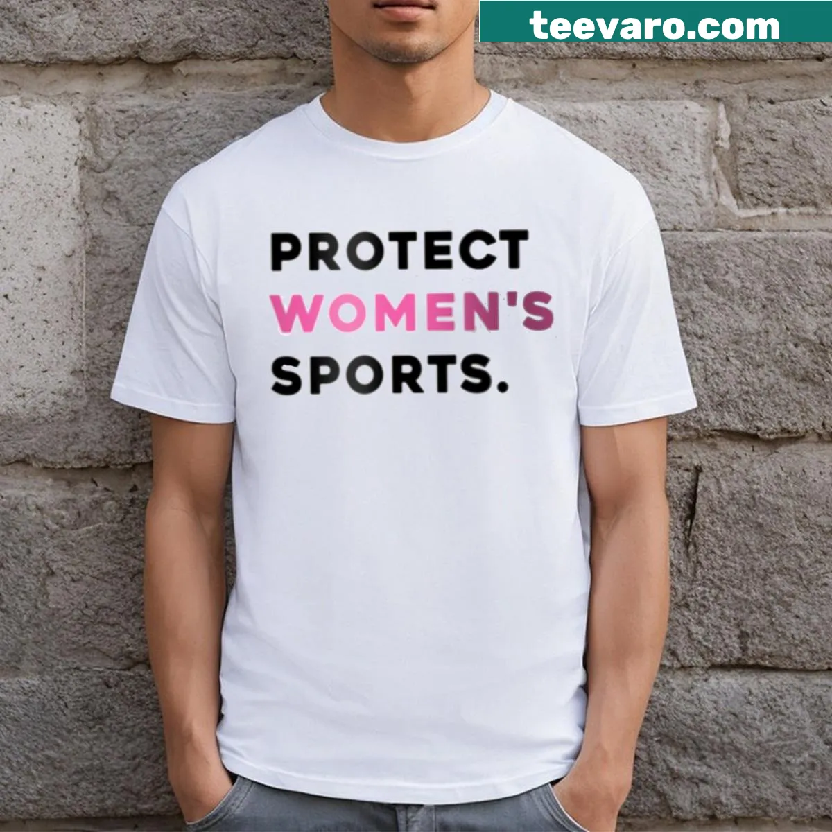Sports-themed T-shirt with heartfelt messaging about protection and beauty — on a men's t-shirt