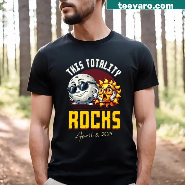 Funny T-shirt for kids celebrating the total solar eclipse.