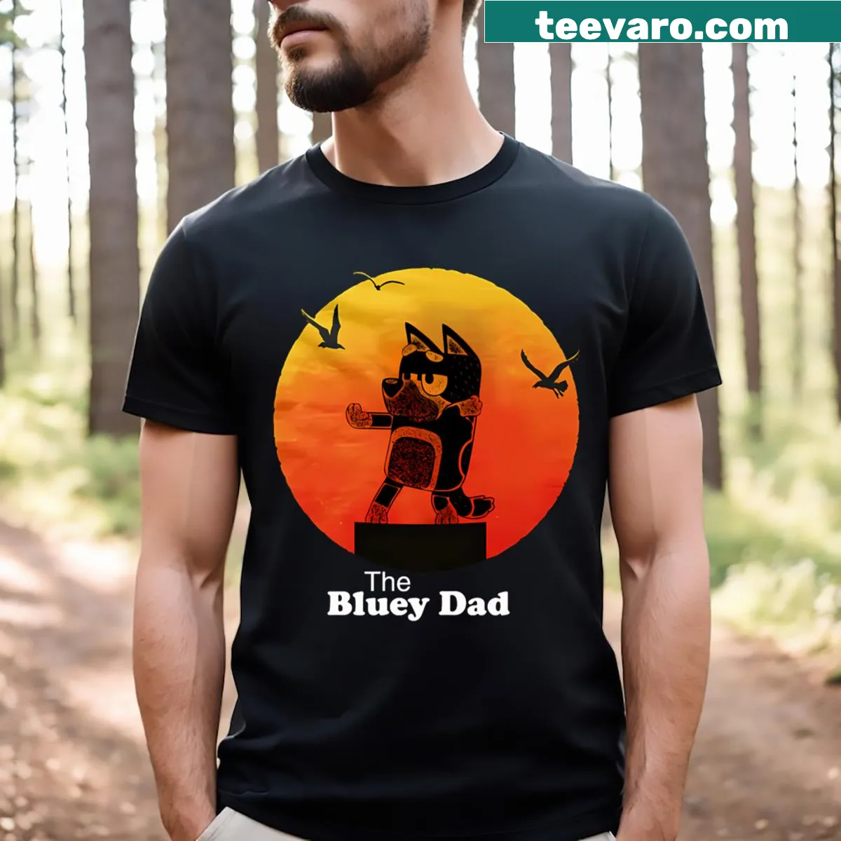 Vintage cartoon T-shirt for kids showcasing famous movie characters — on a men's t-shirt