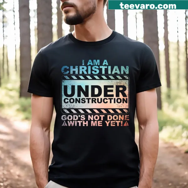Illustrative T-shirt for men expressing appreciation for God
