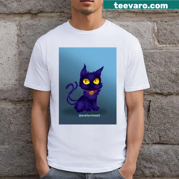 Cartoon cat tails design on t-shirt