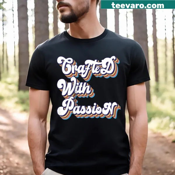 Artistic emblem highlighting craftsmanship on a t-shirt
