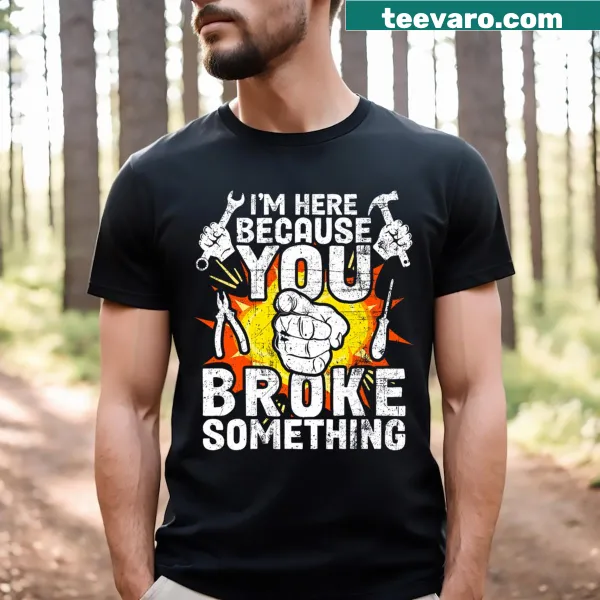Funny handyman t-shirt for dads with a humorous design