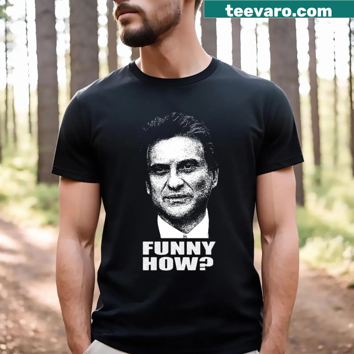 Graphic t-shirt featuring Joe Pesci from Goodfellas — on a men's t-shirt