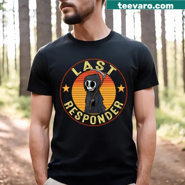 Vintage distressed Grim Reaper t-shirt with dark humor text